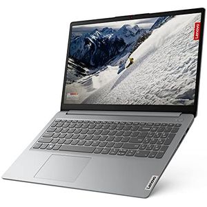 Lenovo IdeaPad 1 Gen 7 Laptop met 39,6 cm (15,6 inch) FullHD (AMD Ryzen 5 3500U, 8 GB RAM, 512 GB SSD, AMD Radeon Vega 8 Graphics, Windows 11 Home), grijs, Spaans QWERTY-toetsenbord