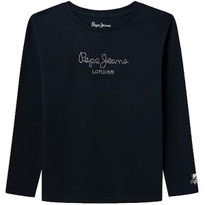 Pepe Jeans Nuria L/S T-shirt voor meisjes, Blauw (Dulwich), 4 Jaren