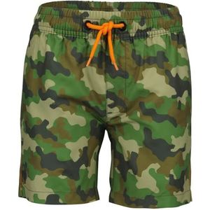 Vingino Xas Board Shorts voor jongens, Camouflage Green Aop, 128 cm