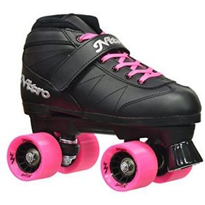 Epic Skates 2016 Super Nitro 8 Quad Speed Rolschaatsen voor binnen/buiten, roze
