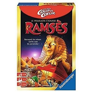 Ravensburger Ramses – gezelschapsspel – kinderen en ouders ��– verzamel- en geheugenspel – compact boxformaat – 2 tot 4 spelers vanaf 5 jaar – uniseks – 22332 – Franse versie