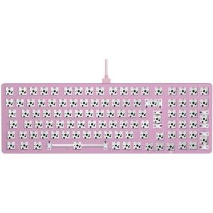 Glorious Gaming GMMK 2 Full Size (96%) Barebones (alleen frame) - Mechanisch gamingtoetsenbordframe, Full Size (96%), aluminium, aanpasbaar, RGB per toets, internationale/ISO-indeling - roze