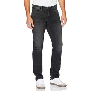 Cross Jeans Dylan Tapered Fit Jeans voor heren, Donkergrijs, 32W / 34L