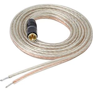 XMSJSIY RCA-luidsprekerdraad, luidsprekerkabel naar RCA-stekker, vergulde metalen RCA-connector audiokabel op hoog niveau voor versterkers en subwoofer - 2 M