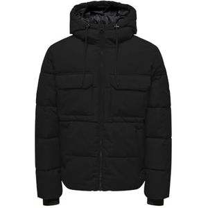 ONLY & SONS Onselijah Pckt. Hood Jacket OTW bufferjas voor heren, vapor blue, M