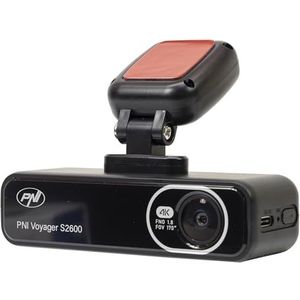 Auto DVR-camera PNI Voyager S2600 WiFi 4K Ultra HD, zonder display, parkeerbewakingsfunctie, G-sensor, video- en audio-opname, 12V/24V-voeding