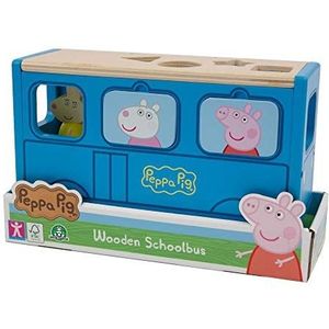 Giochi Preziosi Peppa Pig Scuolabus voertuig met figuur, hout, PPC74000