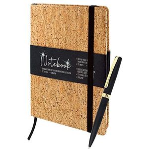 ONLINE Set Bullet Journal & balpen, notitieboek 144 pagina's, 100 g/m² FSC-papier, binnenkant gestippeld I Kuli met grote vulling zwart, vervangbaar, in geschenkdoos