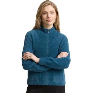 TOM TAILOR Cardigan gebreide jas voor dames, 13183 - Dark Petrol, XS