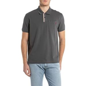 REPLAY Regular fit poloshirt voor heren, 297 Ash Grey, L