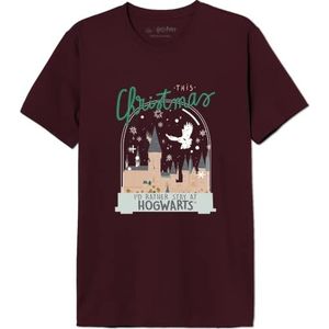 HARRY POTTER T-shirt voor heren, Bourgondië, XL