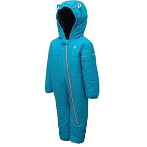 Dare 2b Kid's Bambino Waterdicht en Ademend Hoog Geïsoleerd Hooded Karakter Regen en Sneeuwpak, Blauw (Atlantisch), 0-6 maanden (S)