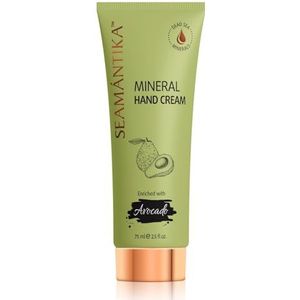 SEAMANTIKA - Minerale Handcrème met Avocado-olie - Intensieve Hydratatie en Beschermende Verzorging - Geschikt voor Alle Huidtypes - Vrij van Parabenen, Sulfaten, Siliconen en Minerale Oliën - 75 ml
