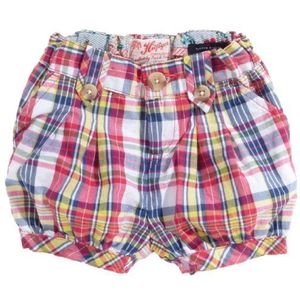 Tommy Hilfiger Baby - meisjes babykleding/broek, geruit zomer CHECK MINI SHORTS_GJ50618954, roze (671_rum Punch), 104 cm