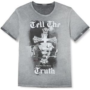 KEYLARGO Heren T-shirts MT Stairway to Heaven Round, Zilver (1107), 3XL