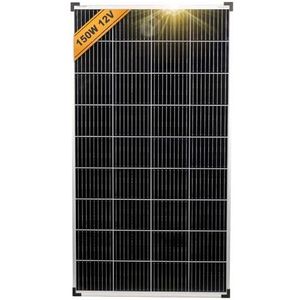 enjoy solar Mono 150W 12V monokristallijn zonnepaneel Zonnepaneel Fotovoltaïsche module ideaal voor camper, tuinhuis, boot
