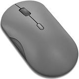 Lenovo 350 - Stille Bluetooth-muis (infrarood optisch, ergonomisch, tweehands, programmeerbare knoppen, dynamisch wiel, 3 dpi-standen, 1 AA-batterij, eenvoudige omschakeling naar 2 apparaten