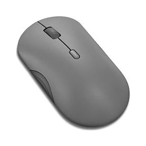 Lenovo 350 - Stille Bluetooth-muis (infrarood optisch, ergonomisch, tweehands, programmeerbare knoppen, dynamisch wiel, 3 dpi-standen, 1 AA-batterij, eenvoudige omschakeling naar 2 apparaten