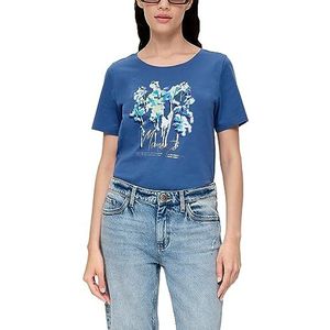 s.Oliver Dames T-Shirt Korte Mouw Blauw 32, blauw, 32