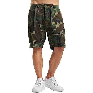 Brandit Packham Vintage shorts voor heren, woodland, XXL