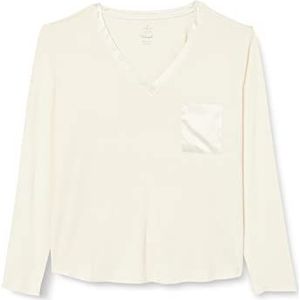 Triumph Dames Climate Aloë Top LSL pyjama-top, lichtbeige, 42