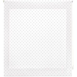 Blindecor Rolgordijn rolgordijn, stof, wit met grijze vlekken, 150 x 180 cm
