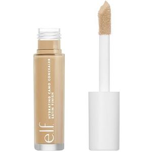 e.l.f. Hydrating Camo Concealer, licht, volledige dekking, langhoudend, camoufleert, corrigeert, bedekt, hydrateert, highlight, Tan Sand, satijnen finish, voor de hele dag 6 ml
