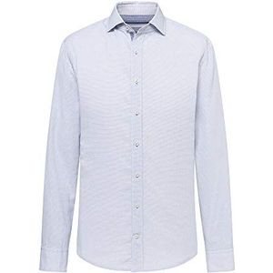 Hackett London ticking chk mt heren overhemd casual, meerkleurig (White/Sky 8 am), XXL