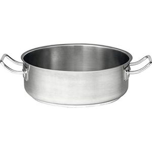 ilios 227798715 »Kookkunst« braadpan, inhoud: 3,70 liter, hoogte: 80 mm, ø: 240 mm, roestvrij staal, 3,7 liter