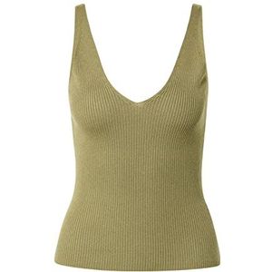 Urban Classics Dames Dames Rib Knit Top T-Shirt, Kaki, 5XL