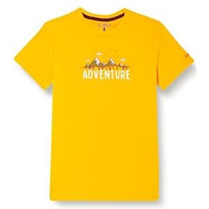 CMP Ademend outdoor T-shirt met antibacteriële behandeling, F.oranje-antraciet, 110 jongens