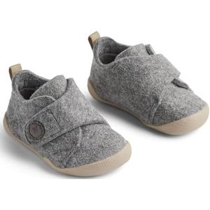 Wheat Uniseks kinderpantoffels, fleece gevoerd en warm leer, 0171 Grijs, 32 EU