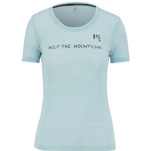 KARPOS 2532056-024 VANOI Merino W T-S T-shirt Dames Aqua Sky Maat M, Aqua Sky, M