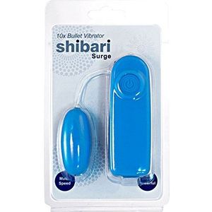 Shibari 2,17 inch blauwe piek 10x vibrerende kogel