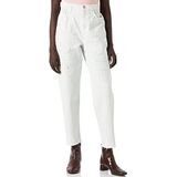 Pinko - Jeans - Wit - Katoen - Straight Fit - Distressed Details