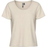 Pieces - Sophie - T-shirt - Dames - U-hals - Korte Mouwen - Normale Pasvorm
