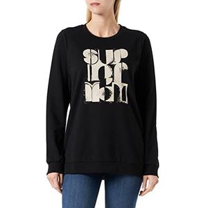 Supermom Dames Sweater Cutler Long Sleeve Pullover Black P090, S