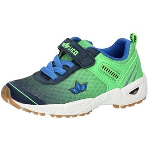 Lico Unisex Barney Vs indoor gymschoenen voor kinderen, marineblauw, groen, blauw, 33 EU