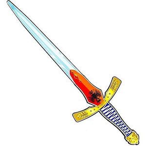 Widmann 97302 - zwaard ridder, van zacht schuim, voor kinderen, middeleeuws, speelzwaard, wapen, soldaat, ridderzwaard, themafeest, carnaval
