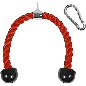 Yes4All Jxlx Triceps touwkabelbevestiging, uniseks, bevestiging voor fitnessapparaat, trektouw, 36"", touwpen, D. 36"", rood, 20 x 18 16 UK