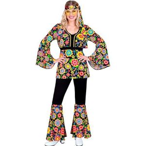 Widmann - Kostuum jaren 60 hippie stijl, reggae, Flower Power, Disco Fever, Schlagermove
