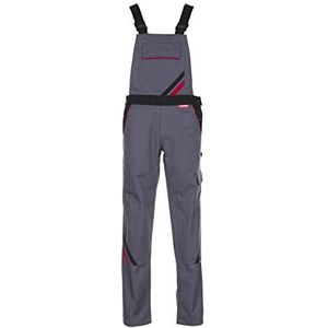 Planam Highline 2339 Tuinbroek voor dames, leisteen, zwart, rood, maat 52