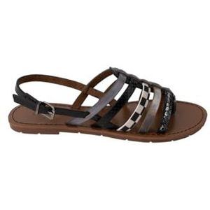 CHATTAWAK Dames 15PROVANOIR41 sandalen, zwart, 41 EU smal, Zwart, 41 EU Étroit