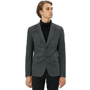 Koton Heren Double Pocket Buttoned Blazer Jacket, antraciet (931), 56