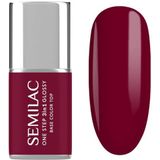 Semilac - S570 Dark Raspberry - 3in1 One Step Glossy Gel Nagellak - 7 ml