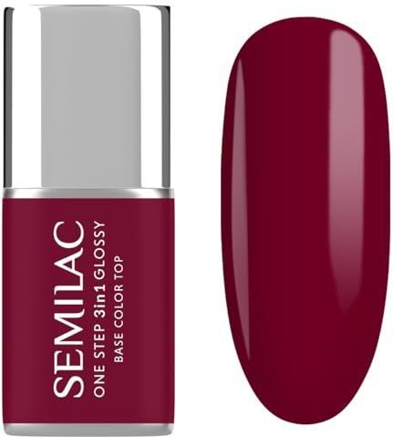 Semilac - S570 Dark Raspberry - 3in1 One Step Glossy Gel Nagellak - 7 ml