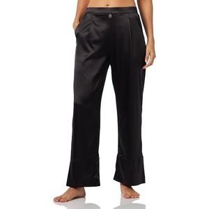 Emporio Armani Eternal Lace Sweatpants voor dames, losse pasvorm, zwart, XL