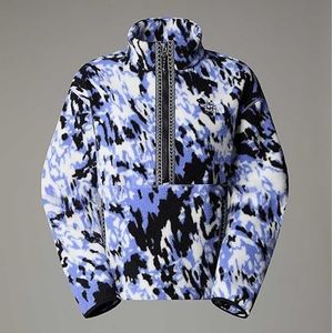 The North Face Fleeski 1/4 Zip Trui voor dames Virtual Blue Trail Grid L