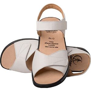 Gele Monica-G, dubbelklittenband-sandalen, dames sandalen