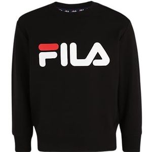 FILA Unisex Babina Greda Classic Logo Crew Sweatshirt voor kinderen, zwart, 110-116